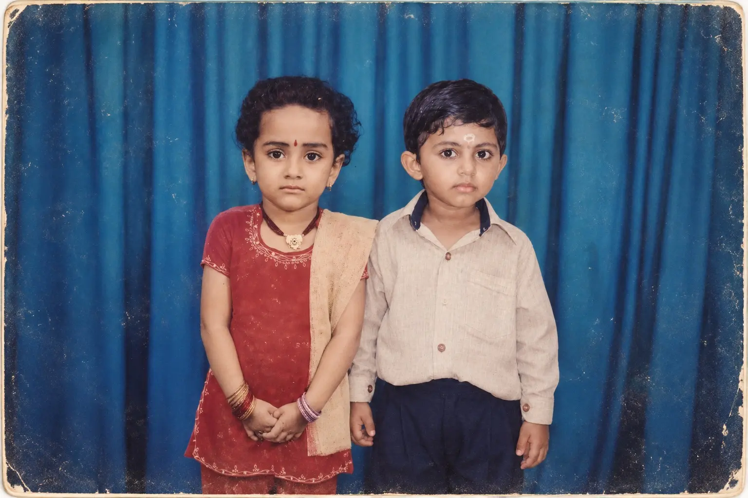 Sabin and Arya as children